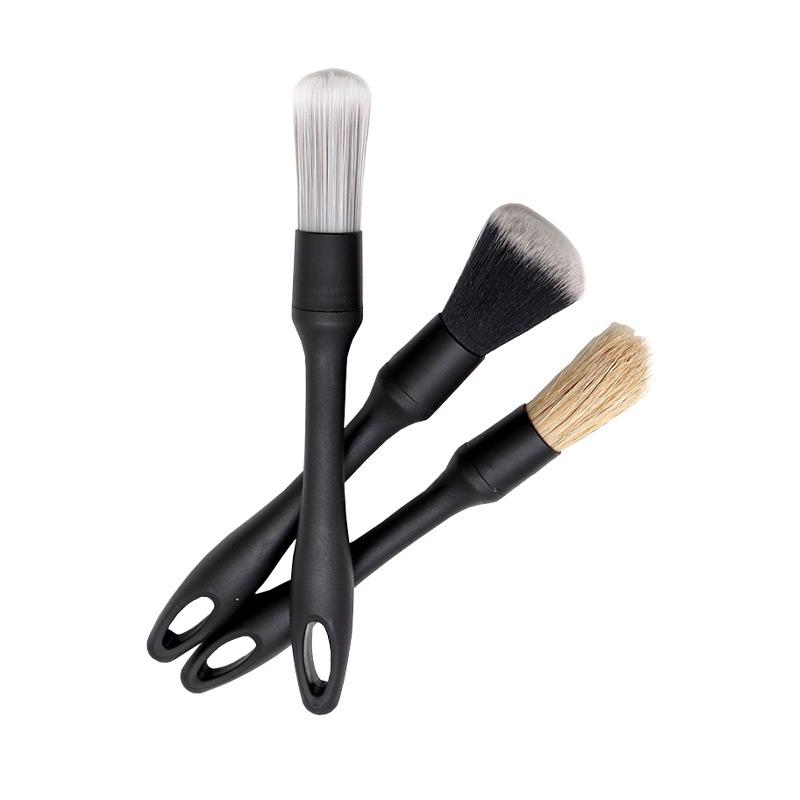 3PCS Car Detailing Brush Super Soft Auto Interior Detail Brush With Synthetic Bristles Car Dash Duster Brush Accessories