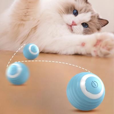 Умная игрушка для кошек, мяч, электронная интерактивная игрушка для домашних животных, движущийся мяч, USB, автоматический движущийся, подпрыгивающий, для щенка, подарок на день рождения, товар для кошек