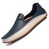 Men Boat Shoes Moccasins Leather Mens Loafers Lightweight Sneakers Italian Breathable Slip -On Driving Casual Shoes Men Size 47