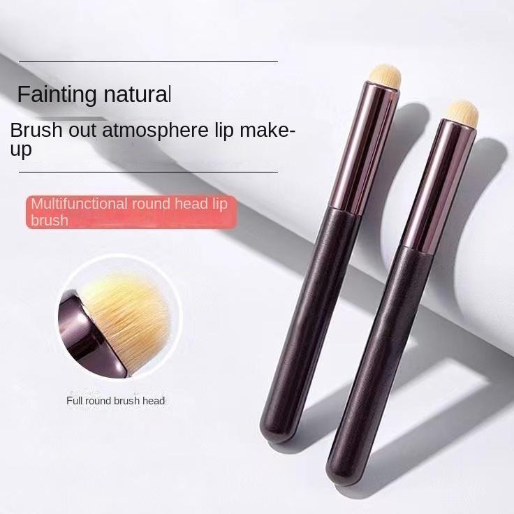 Портативная кисть для губ, кисть для пятен, профессиональная кисть для век с круглой головкой, консилер, кисть для макияжа губКрасивые кисти для макияжаИнструменты для макияжаПортативная кисть для губ