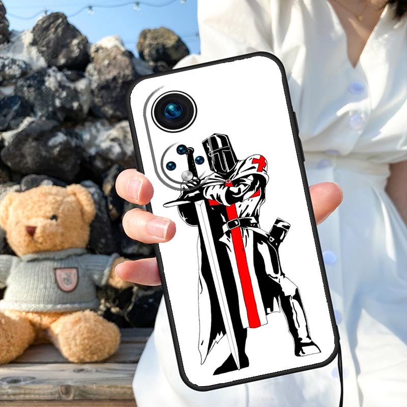 Christian Templar Knights Case For Honor X9b X8b X8 X9 X6a X7a X8a X9a Honor Magic 6 5 Pro 50 70 90 Lite Back Cover