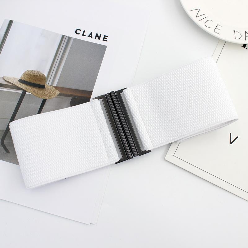 Женское свободное платье с поясом-застежкой, всесезонный эластичный ремень, женское украшение, три размера