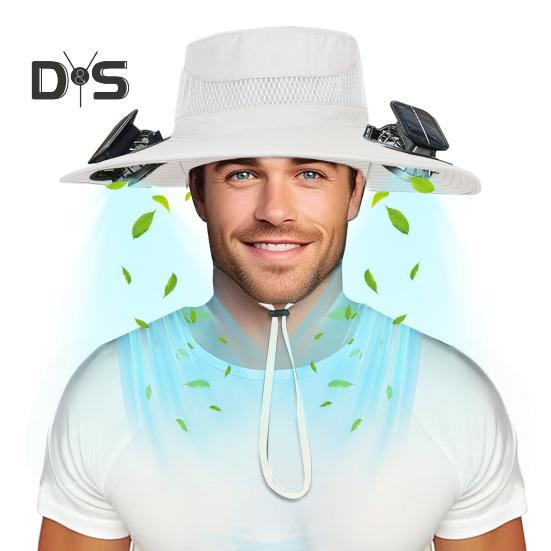 Солнечная шляпа-веер с широкими полями, двухрежимные вентиляторы, аккумулятор 800 мАч, шляпа для рыбалки на открытом воздухе, для пеших прогулок, езды на велосипеде, рыбалки