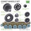 T-Rex Studio 1/35 Scale World War II British Comet Cruiser Tank Wheel Set (for Tamiya) Plastic Model Parts TR35111