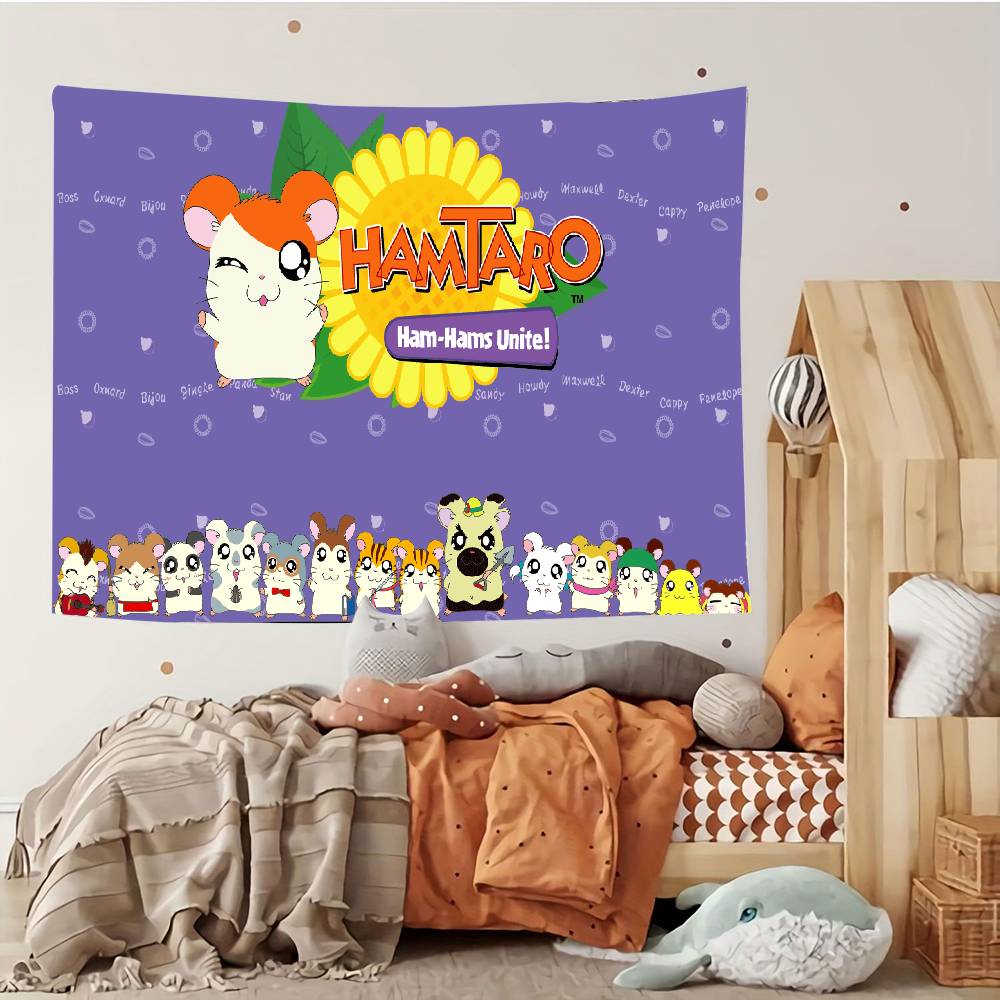 Hamtaro Tapestry Customizable Tapestries Of Various Styleswall Hangings Celebrity Photo Printingwall Hangings