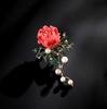 Брошь в виде цветка пресной воды в китайском стиле, легкая, роскошная, расписанная вручную, брошь для пальто и кардигана PD1909