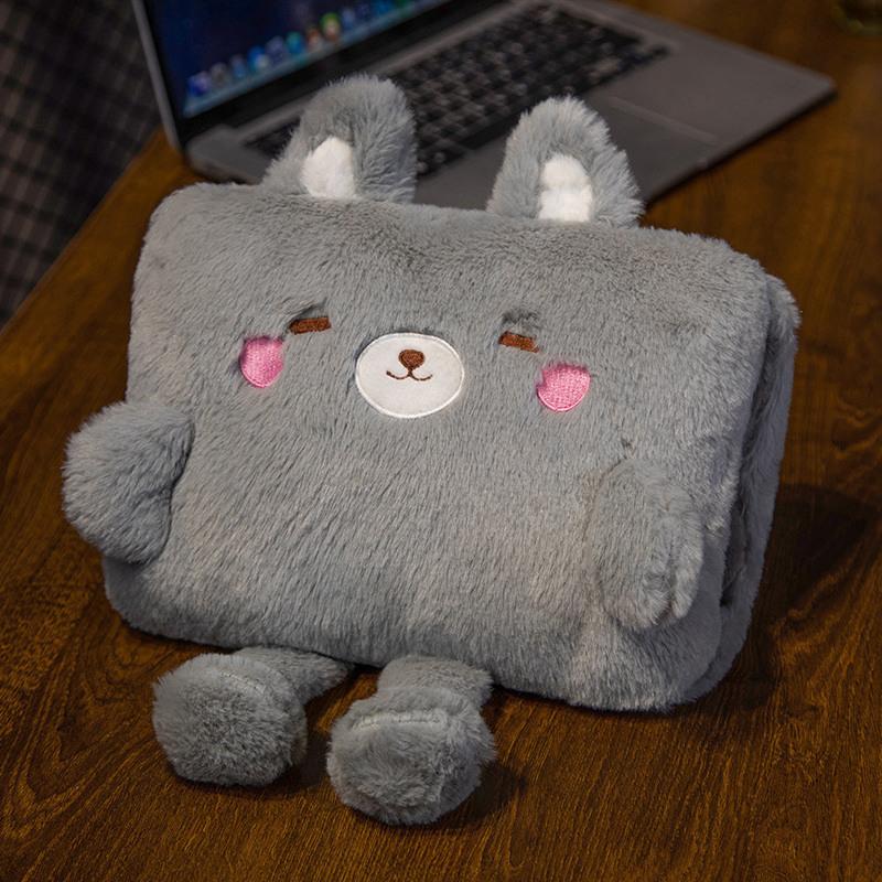 Подушка-грелка для рук двойного назначения, симпатичная маленькая подушка-зверушка для студентов, чехол-грелка для рук, может использоваться в качестве подушки для обеденного перерыва в офисе