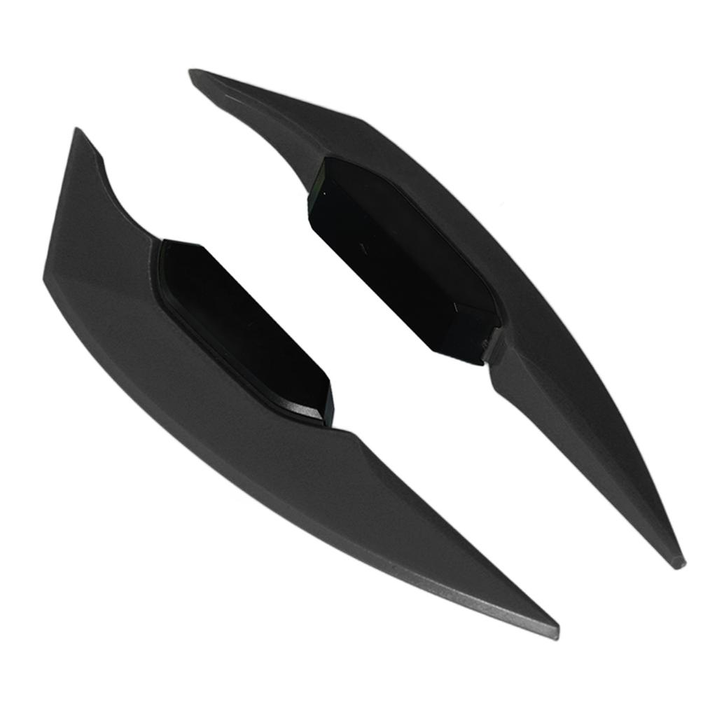 1 Pair Motorcycle Side Winglet Aerodynamic Wing Spoiler Universal for Motorbike Electric BikesBlack