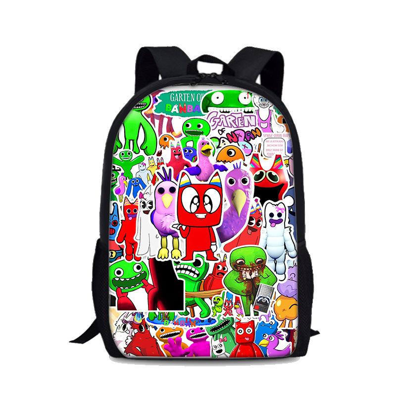 Cartoon Youthful Garten of Banban Student School Bags Notebook Backpacks 3D Printed Oxford Waterproof Boys/Girls Travel Bags