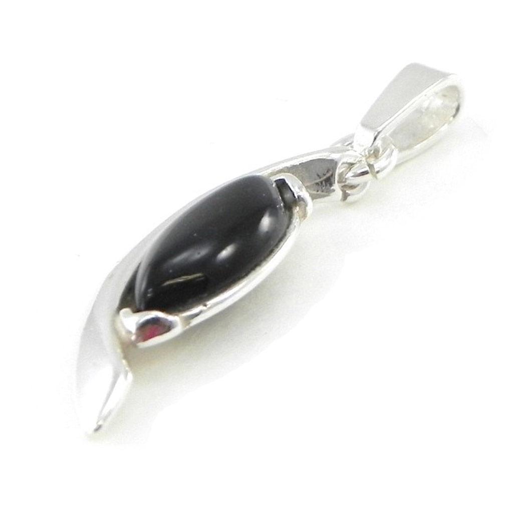 Les Trésors De Lily [I8874] - Серебряный кулон 'Jeet Black Goddess' серебристо-черный (родиевое покрытие) - 24x7 мм