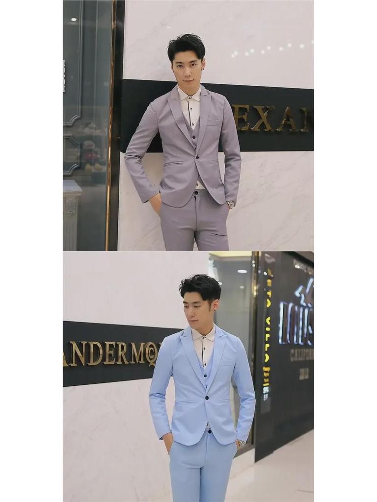 Мужская деловая повседневная куртка на весну и осень - свадебный, официальный, профессиональный костюм жениха