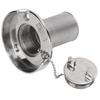 1.5in Boat Deck Filler with Cap Fill Gas Fuel Diesel Stainless Steel for Marine Yachts Caravans RVs Trucks Trailers
