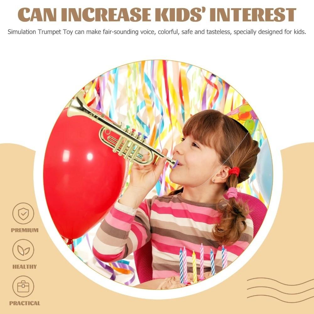 Simulated Musical Kids Saxophone Toy Silver Gold Musical Instruments For Toddler
