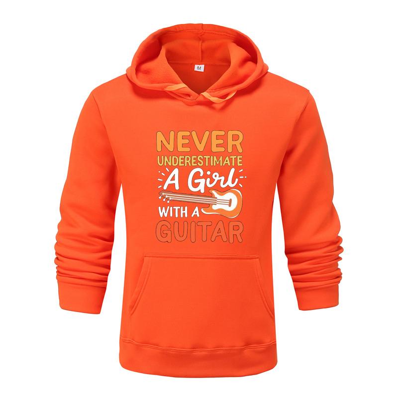 Осенне-зимняя новая персонализированная одежда с принтом гитары, толстовка для мужчин и женщин, пуловер для любителей бега, спортивная толстовка с капюшоном