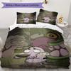 Timid Cartoon Puppy Pattern Bedding,Quilt Set Quilt Cover Pillowcase Home Birthday Gift (1*duvet cover+2*pillowcase,without core)ZSJT0917238