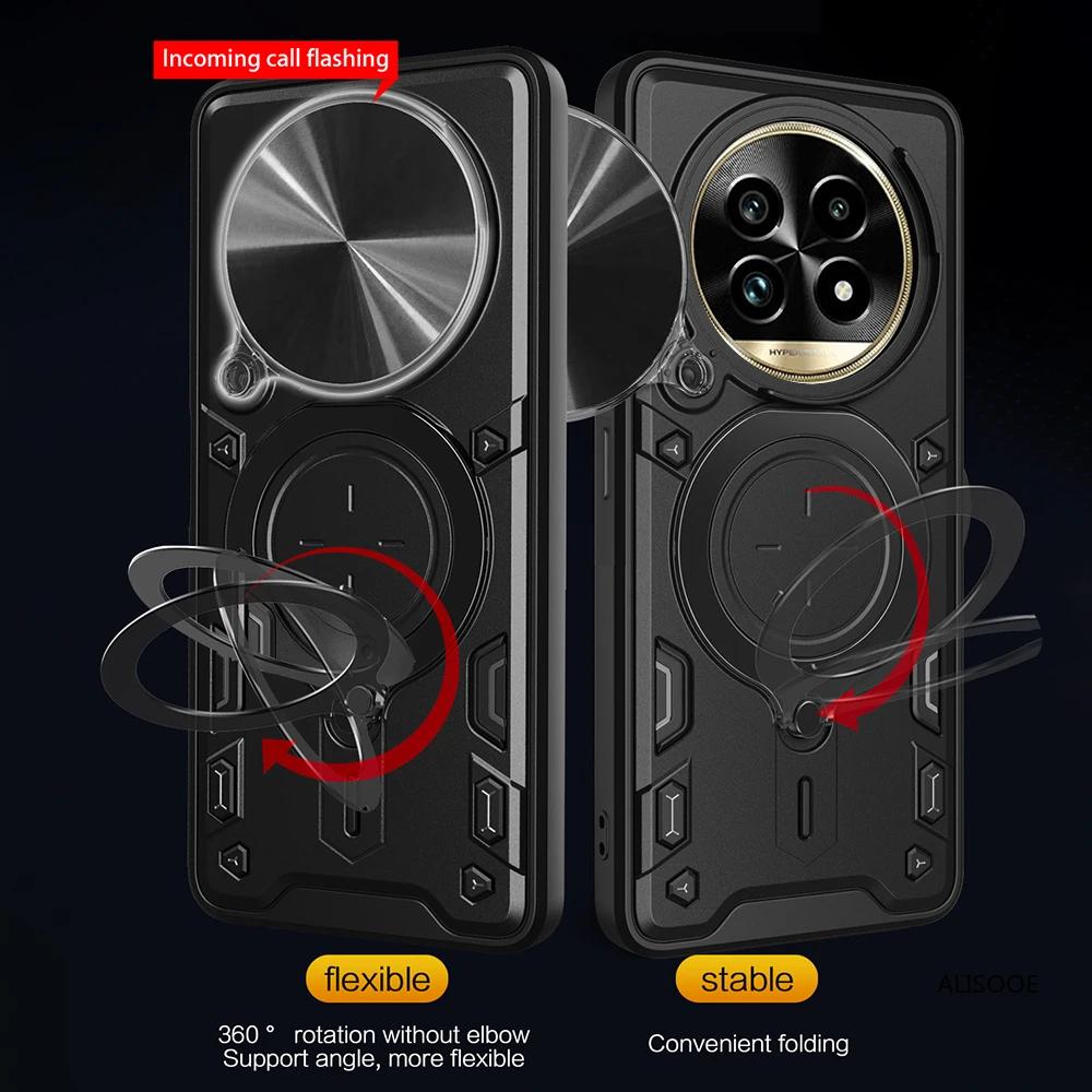 Armor Funda для Honor X9C 5G Чехол Сдвижная камера Кольцо-подставка Защитная крышка для Honor X60 Pro Противоударная Capa