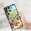 Cute Leisurely Children Phone Silicone Case for Samsung S24 22 20 23 21 20 Ultra Plus Lite 5G Print Cover