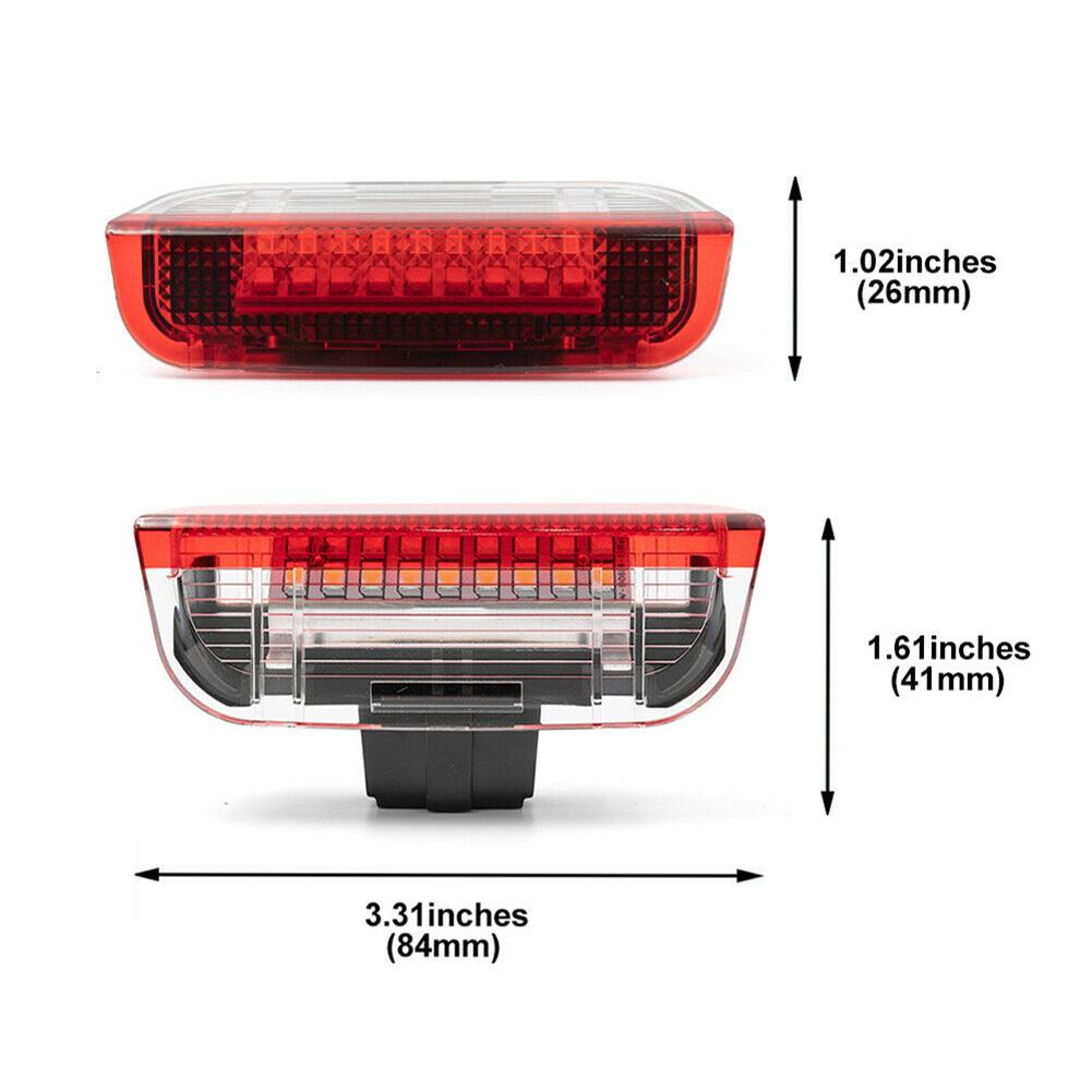 2 шт. Автомобильные внутренние фонари для дверей, предупреждающие лампы для Passat B6 B7 B8 CC, для Seat, для Golf, для Skoda, для авто светодиодные фонари для дверей