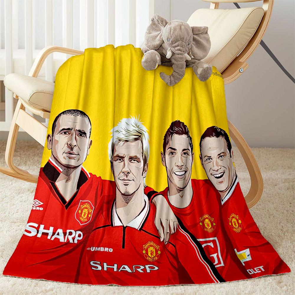Manchester Blanket Comfortable Suitable For Bedding Couch Office Chair For All Seasons Stylish Decor Perfect Gift For Relatives And Friends