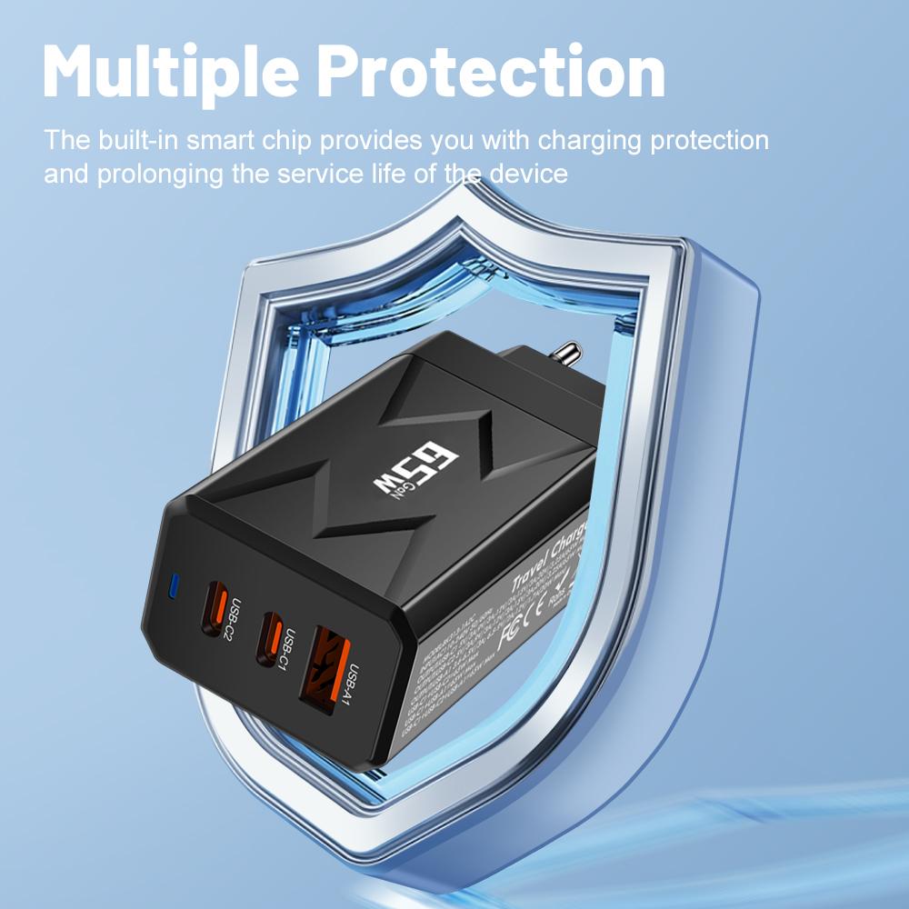 Зарядное устройство для телефона мощностью 85 Вт, зарядное устройство USB C, быстрое зарядное устройство типа C для ЕС/США/Кореи для iPhone 14 15 Pro Xiaomi Samsung