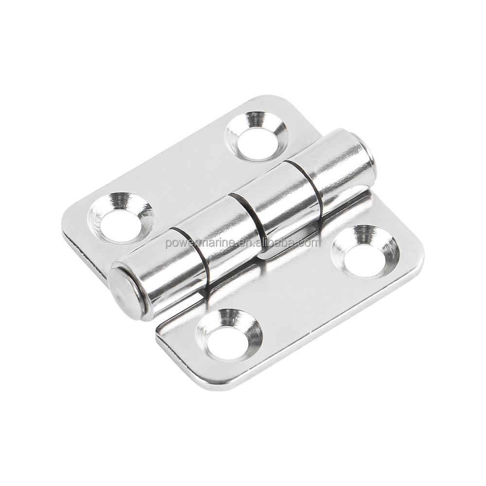 Marine Hardware Accessories 316 Stainless Steel Folding Hinge Silver Stamped Hinges