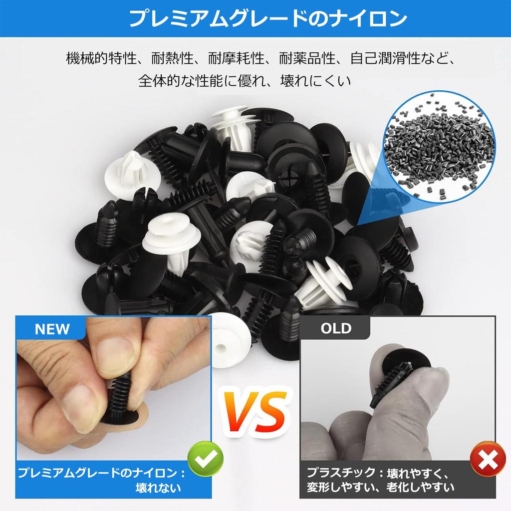 xuanli Suzuki Universal Push Rivet Upholstery Removal Tool Set - Trim Clip, Bumper Clip,