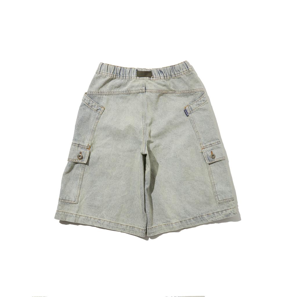 PENFIELD Шорты-бермуды с поясом, вставкой и карманом-карго Светло-синие_Fr2Wp01U