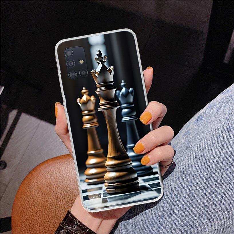 Competitive Chess Game Phone Case For Samsung Galaxy A52 A32 A22 A12 A51 A31 A50S A30S A20S A10S Note 20 Ultra 10 Plus S10 A72 A