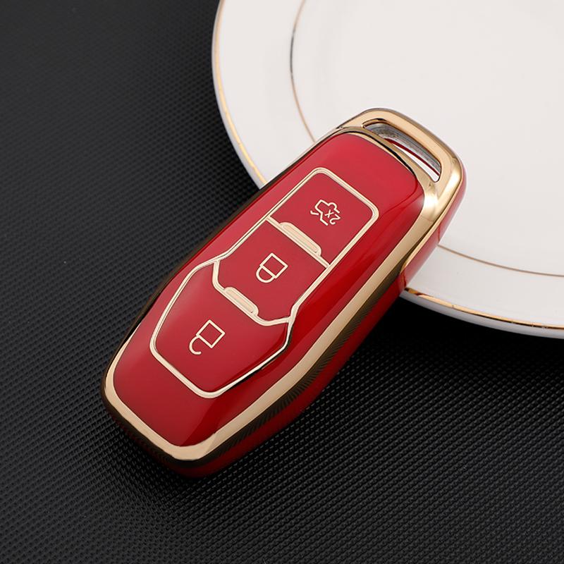 Soft TPU Car Remote Key Case Cover Holder For Ford Focus 3 4 ST Mondeo 5 MK5 Mustang F-150 Explorer Edge Fiesta Kuga MK3 4 Keychain Accessories