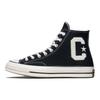 Converse 1970-е Chuck Taylor All Star Модные Удобные Универсальные Высокие Канвасовые Кеды Унисекс Черные A05967C