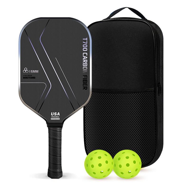 T700 Carbon Fiber Pickleball Paddle Set - Complete Kit All Players