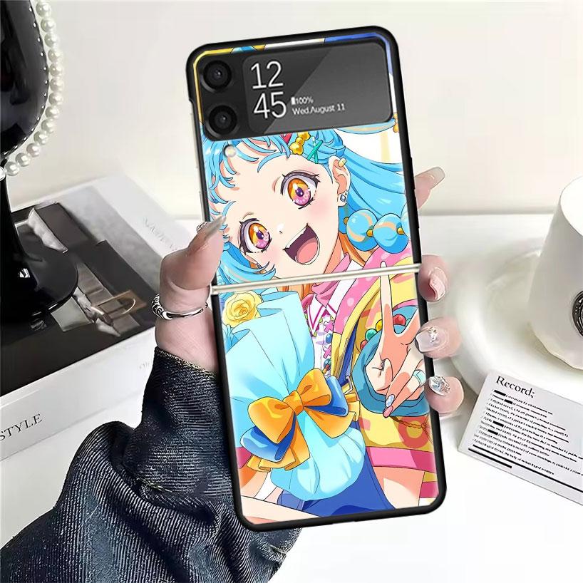 Чехлы Аниме Pretty Cure для Samsung Galaxy Z Flip 4 5 6 7 3 Z Flip7 Flip6 Flip4 Flip5 Flip3 5G Жесткий противоударный чехол Fundas