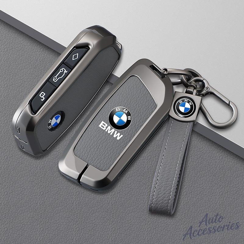 DKHN5 Car Key Case Cover Shell For BMW X1 U11 X7 G07 XM G09 I7 G70 X5 G05 LCI IX IX40 I20 U06 G81 Series 5 7 G60 2023 2024 Car Sticker