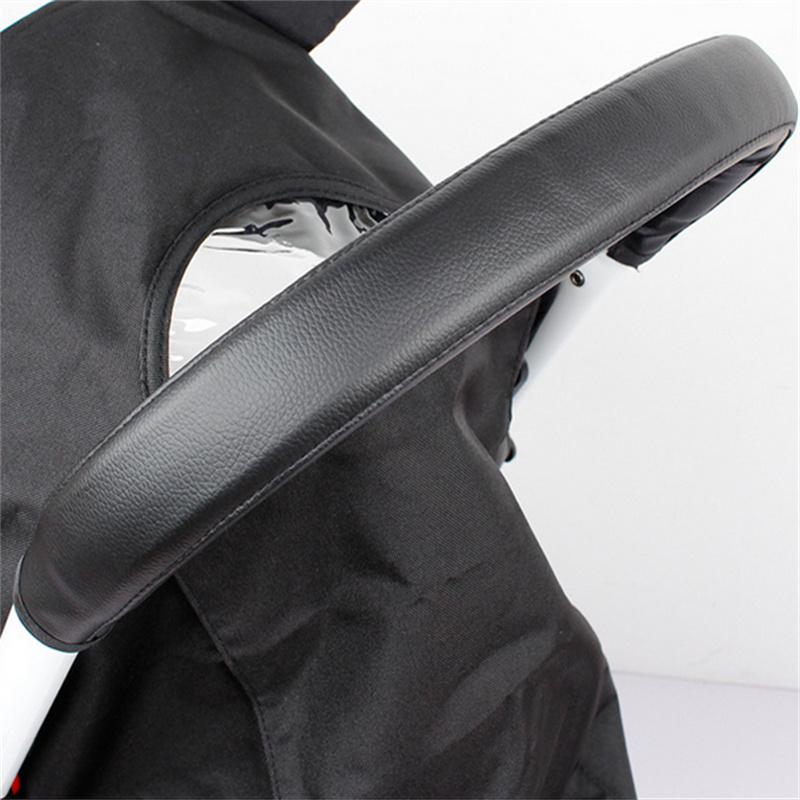 Ручка для детской коляски из ПУ кожи, чехол на подлокотник для прогулочной коляски, защитный чехол для детской коляски, универсальный, противоскользящая накладка, мягкий