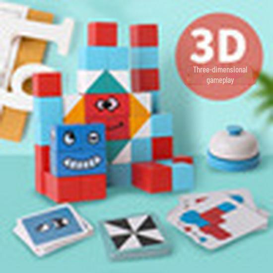 3D кубик Рубика, меняющий облик, строительные блоки - двойная задача для детей и взрослых