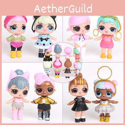 Очаровательные 8 шт. куклы-фигурки Lol Surprise Игрушки, идеально подходящие для детских украшений на день рождения