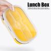 Microwave Safe Foldable Bento Box 800ml Bento Lunch Box Collapsible Food Container  Outdoor Travel