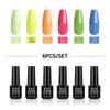 PHOENIXY 6PCs Gel Nail Kit UV Nail Polish Gel Varnishes 5ml for Manicure Requires Cured Base and Top Coat Complete Nail Set