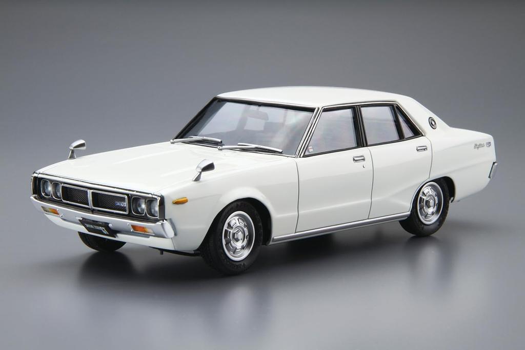 Aoshima Bunka Kyozai Модель автомобиля 47 Nissan GC110 Skyline 2000GT Пластиковый набор для сборки ООО. (АОСИМА) нет. 1/24 '72