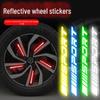 Colorful Reflective Wheel Stickers for Electric Cars and Motorcycles: Sporty, Luminous, and Modified Rim Decals