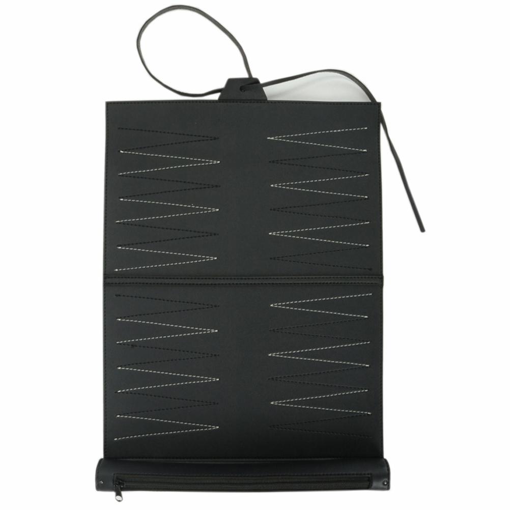 Portable Backgammon with PU Leather Chess Board Foldable Backgammon Board Travel Gifts