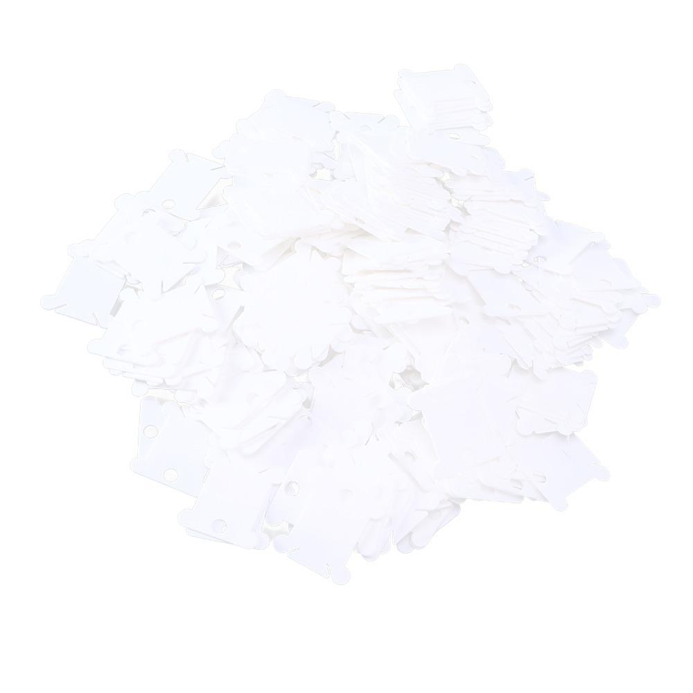 300pcs Sorting Storage Function Floss Bobbins White Embroidery Floss Cards For Cross Stitch