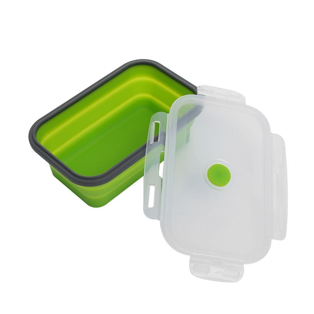 Portable Kitchen Household Silicone Food Container Folding Lunchbox Collapsible Bowl Picnic Boxes