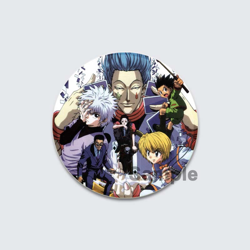 32/44/58 мм японская горячая аниме-брошь Hunter X Hunter эмалевая булавка на воротник рюкзака значок мультфильм значки на лацкан фанаты коллекции подарки