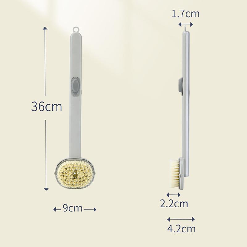 Многофункциональная съемная щетка для ванны, задняя часть тела, губка для душа, скруббер, щетки с ручкой, массажер, щетка для ванной комнаты