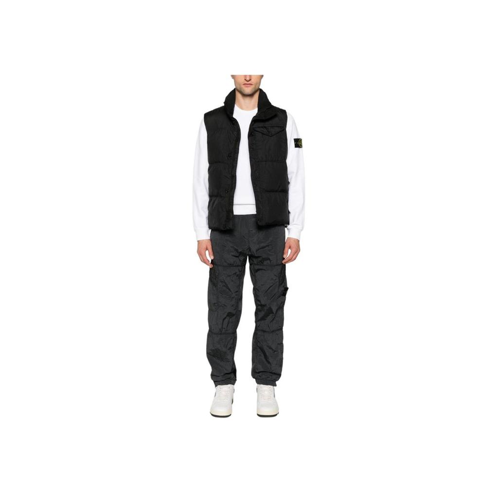 STONE ISLAND Флисовый свитшот с круглым вырезом, окрашенный в готовом виде, белый, мужской, уличная одежда 811562420-V0001