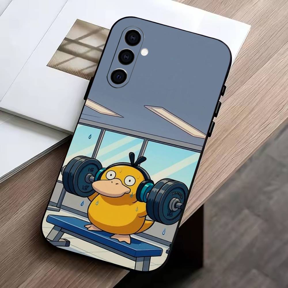 Cool-P-duck Phone Case Black Silicone Soft For Samsung Galaxy A73,A72,A71,A70,A53,A52,A51