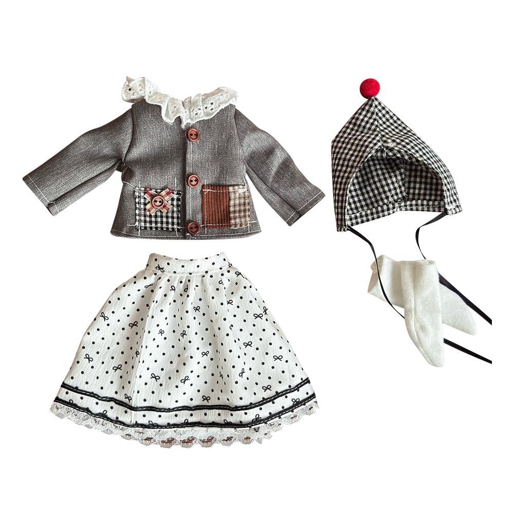 Платье для BJD 30 см, Масштаб 1/6, Наряд горничной, Повседневный комплект, Стиль принцессы Лолиты, С головным убором, Модный наряд, Подарок для детей