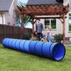 Dog Tunnel 500 X 60 Cm Foldable Play Tunnel With 6 Pegs And Bag Tear Resistant Outdoor Dog Agility Equipment Blue