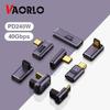 USB 4.0 PD 240W 8K 60Hz Charger Connector for Macbook 40Gbps High Speed USB C OTG U-Shape Straight Angle Male To Female Adapter